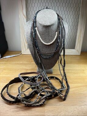 Boho Beaded Necklace lit